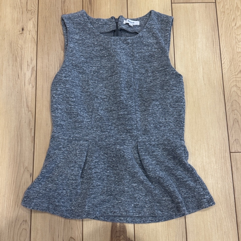 Madewell Heather Gray Knit Top